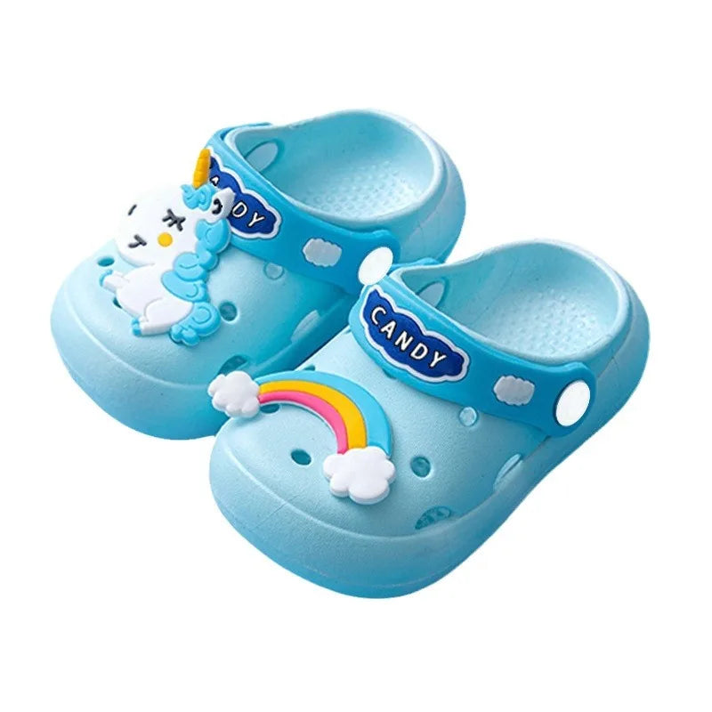 0-16y Kids Mules & Clogs Summer Children Sandals Baby Girls Boys Garden Shoes Soft Sole Anti-Slippery Slippers Cartoon Slides y1