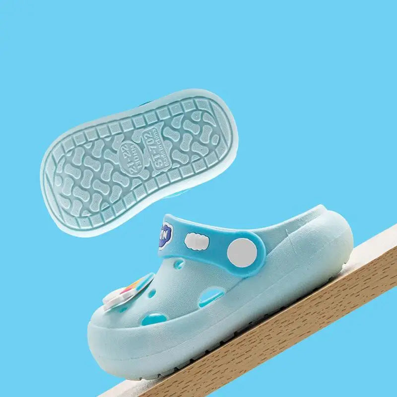 0-16y Kids Mules & Clogs Summer Children Sandals Baby Girls Boys Garden Shoes Soft Sole Anti-Slippery Slippers Cartoon Slides y1