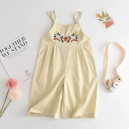 Bear Leader Baby Girl's Summer Floral Jumpsuit