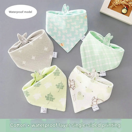 High Quality Baby Cotton Bibs Soft Solid Color Kids Bandana Bibs Newborn Baby Burp Cloths Feeding Scarf Baby Bed Accessories