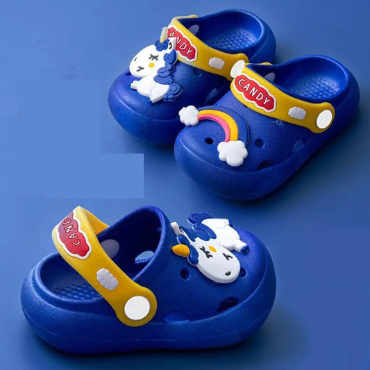 0-16y Kids Mules & Clogs Summer Children Sandals Baby Girls Boys Garden Shoes Soft Sole Anti-Slippery Slippers Cartoon Slides y1