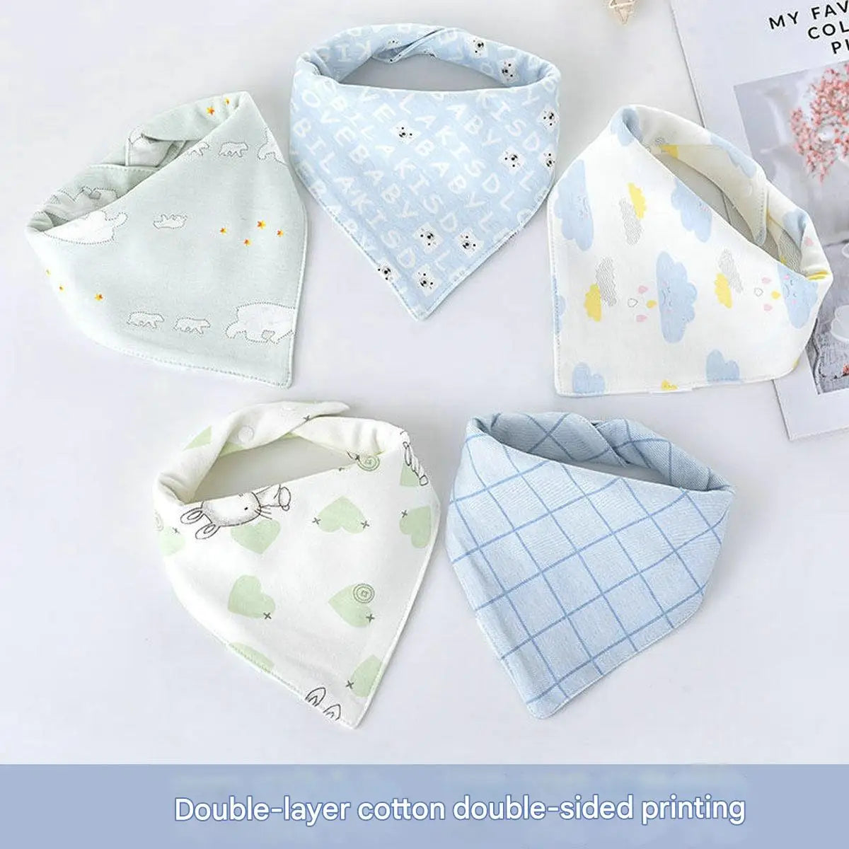 High Quality Baby Cotton Bibs Soft Solid Color Kids Bandana Bibs Newborn Baby Burp Cloths Feeding Scarf Baby Bed Accessories