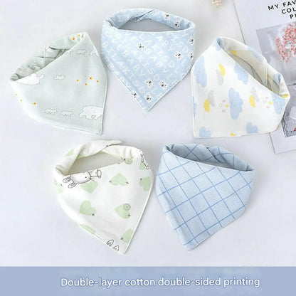 High Quality Baby Cotton Bibs Soft Solid Color Kids Bandana Bibs Newborn Baby Burp Cloths Feeding Scarf Baby Bed Accessories