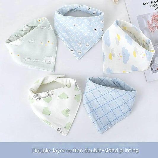 High Quality Baby Cotton Bibs Soft Solid Color Kids Bandana Bibs Newborn Baby Burp Cloths Feeding Scarf Baby Bed Accessories