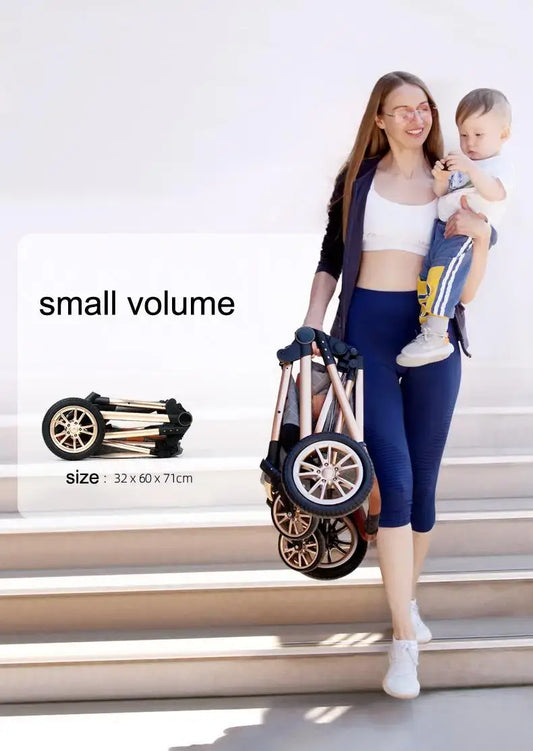 Baby Stroller 3-in-1 : A Lightweight, Folding, and Versatile Solution