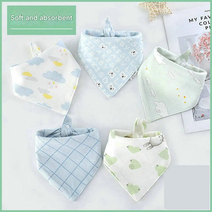 High Quality Baby Cotton Bibs Soft Solid Color Kids Bandana Bibs Newborn Baby Burp Cloths Feeding Scarf Baby Bed Accessories