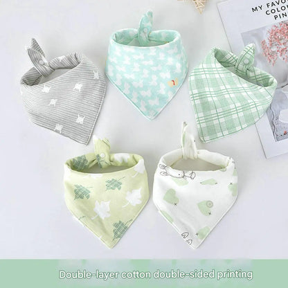 High Quality Baby Cotton Bibs Soft Solid Color Kids Bandana Bibs Newborn Baby Burp Cloths Feeding Scarf Baby Bed Accessories