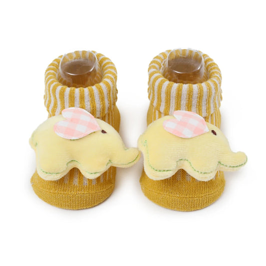 1Pair Newborn Baby Cartoon Doll Socks Boys Girls Infant Toddler Non-Slip Cartoon Boat Socks Clothing For 0-12M