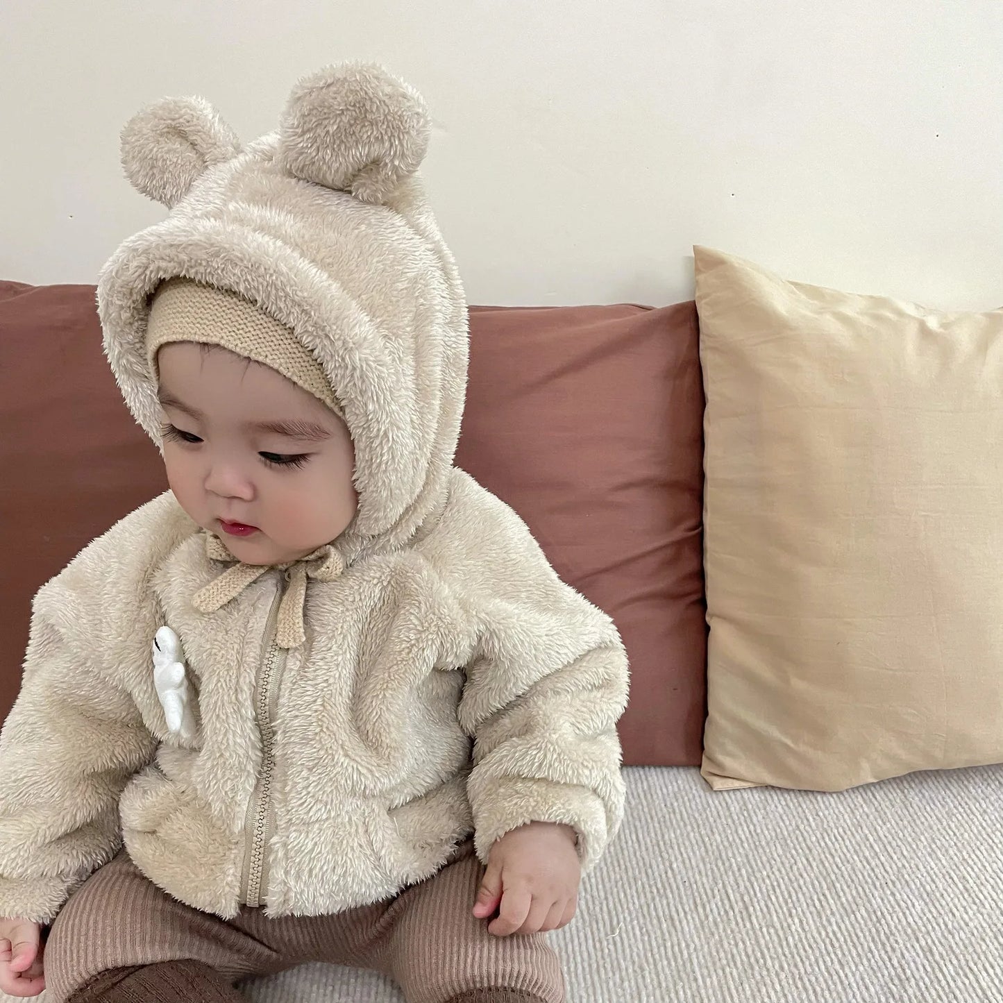 Children's Coat: Autumn and Winter Style, Foreign Children's Hooded and Thick Top, Baby Child Plus Cotton Clothing