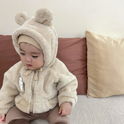 Children's Coat: Autumn and Winter Style, Foreign Children's Hooded and Thick Top, Baby Child Plus Cotton Clothing