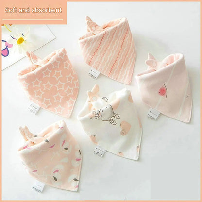 High Quality Baby Cotton Bibs Soft Solid Color Kids Bandana Bibs Newborn Baby Burp Cloths Feeding Scarf Baby Bed Accessories