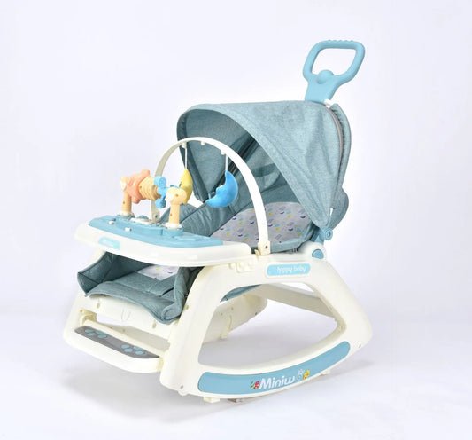 Auto Baby Rocker with Anti-Spit-Up Design, Portable Foldable Infant Swing Chair, Newborn Bouncer Bed for Nap/Feeding