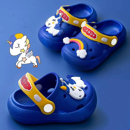0-16y Kids Mules & Clogs Summer Children Sandals Baby Girls Boys Garden Shoes Soft Sole Anti-Slippery Slippers Cartoon Slides y1