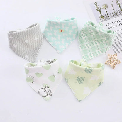 High Quality Baby Cotton Bibs Soft Solid Color Kids Bandana Bibs Newborn Baby Burp Cloths Feeding Scarf Baby Bed Accessories